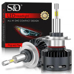 2tk 90000LM 4 k&uuml;lge Canbus H7 Led CSP auto esituled pirnid 200W 360 turbo H8 H11 H4 H1 HB3 9005 HB4 9006 9012 HIR2 minilamp autod esituli 12V H7