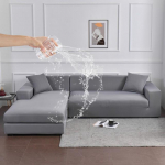 Veekindlad pinnasev&auml;rvi diivanikatted elastsed tolmukindlad lemmikloomadele lastele nurgadiivani katted s&ouml;&ouml;gitoale k&ouml;&ouml;gile hotelli bankettidele 3 seater (195-230cm) helehall v&auml;rv