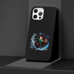 Telefoni&uuml;mbris Apple Iphone 14 11 13 Pro Max 12 Mini Xr 7 8 +Se 2020 Xs 6 6s Plus 5 5s Demon Slayer Anime Silikoonist Must Kaas iPhone XS Max