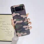 Camouflage Scrub kokkupandav &uuml;mbris Samsung Galaxy Z Flip 4 Case P&otilde;rutuskindel k&otilde;va tagakaas Samsung Z Flip 3 Flip4 tarvikute jaoks Samsung Z Flip 4 kamuflaaž