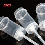 5/10 tk l&uuml;katavad koogihoidjad isetegemine surutud koogivormi silindrikujuline koogit&otilde;ukur Push Pops kaanega plastmahutid 5pcs