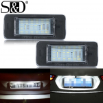 2tk 18Led numbritule latern Viga puudub Opel Zafira Tourer C P12 jaoks 11-2016 Pre-facelift Astra J Estate numbrituli