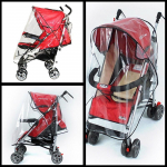 Universaalne beebivankri vihmakate, vihmakate, EVA, l&auml;bipaistev ja veekindel vankrikorv, m&otilde;eldud v&auml;ljas reisimiseks. Stroller protection cover puhas