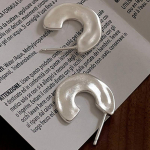 Foxanry Prevent Allergy C-kujulised geomeetrilised k&otilde;rvar&otilde;ngad naistele T&uuml;drukutele Minimalistlik isiksus Trendikas s&uuml;nnip&auml;evapeo ehted Aksessuaarid Kingitused 8mm h&otilde;be