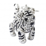 Erksa kividekooriga mitmev&auml;rviline 3D-tiigri ripatsiga v&otilde;luv v&otilde;tmehoidja rahakott 1