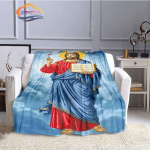Jeesus tekk Kristus Flanell Soojus Pehme Pl&uuml;&uuml;s Diivanvoodi Viskav tekk Neitsi Maarja ja Jeesus seeria religioosne tekk 150x200cm