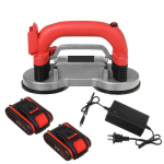 60-120 mm plaatide vibraatorplaatimismasin 5-k&auml;iguline reguleeritav iminapaga automaatne akuga p&otilde;randavibraatori tasandust&ouml;&ouml;riist 2*Batteries