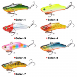 7TK VIB Metal Imitation Fake Fish Bait Hard Bait 7cm/18g 7PCS