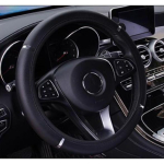 Anti-slip car decoration PU leather steering wheel cover car shape general car steering wheel cover 37-38cm must