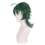 35 cm SK Joe Cosplay parukas roheline l&uuml;hike sirge mullet V&auml;ike hobusesaba kuumakindlad juuksed rollim&auml;ng SK8 the Infinity SK Eight 35CM roheline