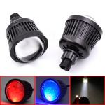 Auto LED-kaugtulede kaugv&otilde;tte 3,0-tolline &uuml;he valgusvihuga LED-projektori objektiiv koos Led Devil Eye'iga esitulede Demond silmade jaoks