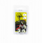 Tackle Tactics TT Big EyeZ Jig Head 3/8 untsi 3/0 Silver Back Glow EyeZ (5062)