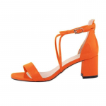 Isikup&auml;ra pahkluu rihm Sweet Girl sandaalid lakknahast elegantsed k&otilde;rge kontsaga kingad Lihtne Thick Pumps king 39 oranž