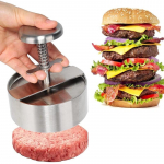Roostevabast terasest burgeripurustaja raskekujuline &uuml;mmargune peekongrill-burgeripress, mis sobib suurep&auml;raselt k&uuml;psetussteiki paniniste jaoks S