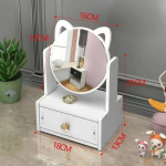 P&ouml;&ouml;ratav meigipeegel sahtliga kosmeetikatoodete hoiukarbist ehete hoiukarbist lauakeehoidja s&otilde;rmuse k&otilde;rvar&otilde;ngakarp Ilukarp