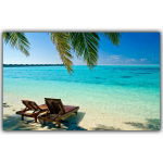 Tropical Beach Mere&auml;&auml;rne maastik Plakat Kunst Siidplakat Kodukaunistus Pilt Elutoa tapeet 21x30cm No Frame