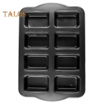 Mittenakkuva koogivorm 8 kambriga DIY k&uuml;psetusvorm &scaron;okolaadimagustoiduleiva jaoks must