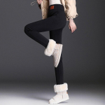 Kontori-daami soojad S-5XL villased pliiatsp&uuml;ksid naiste fliisist s&auml;&auml;rised p&uuml;ksid mood k&otilde;rge v&ouml;&ouml;kohaga &otilde;hukesed sametp&uuml;ksid naiste p&uuml;ksid 29177 S must