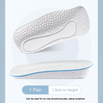 NO.8 K&otilde;rgust suurendavad mallid Sisetallad tossudele N&auml;htamatu sisemine m&auml;luvahust sisetald Suurendab jalan&otilde;ude kasvu Naine Mees Pehmendus 1.5cm roheline