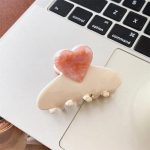 Sweet Acetic Acid Love Hair Clip Grab Vintage Print V&auml;ikesed juuksek&uuml;&uuml;ned Naistele T&uuml;drukutele Juukseaksessuaarid Esmaklassilised peakatted