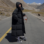 Talvine vabaaja leivajope &Uuml;lipikk naiste jope Suured &uuml;leriided, soe paks massiivne sulemantel puuvillane naiste jope keskmise pikkusega avara liibumisega S