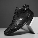 Meeste vabaajajalatsid Talvepolsterdatud paksendatud kingad Saapad Meeste mudelid Meeste kingad K&otilde;rge kattega puuvillased kingad 36 hall