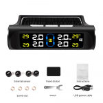 Solar Power auto rehvir&otilde;hu monitor TPMS auto rehvir&otilde;hu h&auml;iremonitori s&uuml;steem Automaatne turvasignalisatsioon Rehvir&otilde;hu anduri komplekt