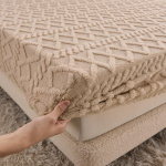 Tafu Velvet voodilina Uus Milk Velvet voodilina talvepl&uuml;&uuml;s korall-flanellmadratsi kaitsekate 150*200cm