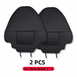 Tesla Model 3 Y istme seljatoe auto p&otilde;rutusvastase padjakaitse sisemuse jaoks, laste m&auml;&auml;rdumisvastased nahast stiilitarvikud 2pcs Single pocket