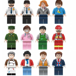 12 tk Urban Professionaalne Nuku Ehitusplokkide M&auml;nguasjakomplekt Lastele Kokkupandav Hariv ehitusplokkide m&auml;nguasi