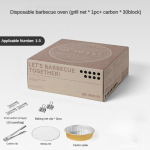 V&auml;ljas &uuml;hekordne grillahi Puuviljapuu s&ouml;egrill Kaasaskantav telkimine roostevabast terasest kodu BBQ pliit Set 1 hall