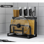 K&ouml;&ouml;ginoa l&otilde;ikelaua hoidik Multifunktsionaalne nugade hoiustamine T&ouml;&ouml;riistad L&otilde;ikelaud Nuga Potikatte alus S&ouml;&ouml;giriistad K&auml;&auml;riorgan black tabletop 1 cup