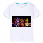 Bear Rabbit Game Kawaii 100% puuvillane T-s&auml;rk Casual poiste anime T-s&auml;rgid y2k &uuml;hes t&uuml;kis Prindi L&uuml;hikesed topid FNAF Suvised lasteriided t&uuml;drukutele 100 valge