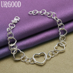 925 Sterling h&otilde;be romantiline s&uuml;dame k&auml;ev&otilde;ru Kingitus Moe ehted 20cm