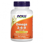 NOW Foods, Omega 3 6 9, 1000MG, 100 kork