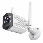 2MP 1080P WIFI v&auml;lise IP-kaamera veekindel 5G veekindel juhtmeta kuulkaamera CCTV rakenduse vaade J&auml;lgimine &Ouml;&ouml;n&auml;gemiskaamera Inimeste tuvastamine EU Plug valge