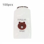 100/200/300/500/1000 TK &uuml;hekordselt kasutatav toidukate K&uuml;lmkapp S&auml;ilitamine Plastikpakend Toidukaaned Kingakate Du&scaron;&scaron; Peakatted Kausid M&uuml;tsid Kott 100pcs