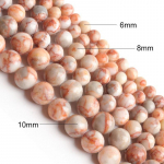 Punased kivihelmed 4-12 mm kivist lahtised helmed ehete valmistamiseks k&auml;ev&otilde;ru kaelakee ja jalav&otilde;ru tarvikud Dia 4mm