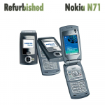 Renoveeritud Nokia Originaal Nokia N71 Mobiiltelefon 1 SIM-kaardiga No charger hall v&auml;rv