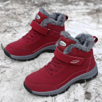 MCTIN Couple Snow Shoes Talvised pl&uuml;&uuml;sist soojad platvormiga tossud naistele Meeste vabaaja libisemisvastased ronimisjalatsid 42 bordoo