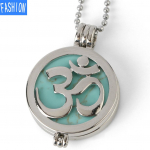 Eemaldatav jooga s&uuml;mbol looduslikust kivist ripats kaelakee amet&uuml;st helmed 3D kaelakee geomeetria turquoise