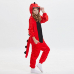 Kigurumi Animal Cosplay kapuutsiga kombinesoon pidžaama meeste naiste pikkade varrukatega talvine soe Rompe magamisriided Panda Lion, leopard, elevant, sebra, tiiger cosplay M