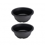 2 tk. Purunemiskindel, hingav plastikust &otilde;&otilde;nsa disainiga bonsai pott kodu jaoks M must