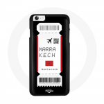 Coque Iphone 6 avion Marrakech dromadaire soleil quad noir blanc rouge billet carte embarquement