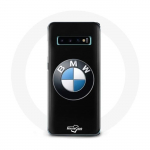 Coque pour Samsung Galaxy s10 plus BMW Logo fond noir