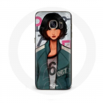 &Uuml;mbris Samsung Galaxy S6 edgeSquid Game Kang Sae Byeok seeria jaoks