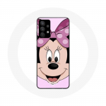 Coque pour Samsung Galaxy A13 4G / A13 4G Lite Minnie Mouse Dessin anim&eacute; rose
