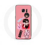 &Uuml;mbris Samsung Galaxy S6 BTS Bangtan Boy BT21 Cooky Jungkook ARMY jaoks