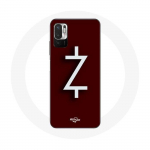 &Uuml;mbris Xiaomi Redmi Note 10 5G Ozark Season 4 Z logo jaoks valge punane taust