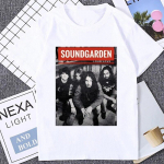 80S Retro Soundgarden Ameerika rokkb&auml;ndi graafiline T-s&auml;rk Chris Cornell Fans Unisex Naiste Ts&auml;rk vabaaja mood T&auml;navar&otilde;ivad lahtine s&auml;rk L